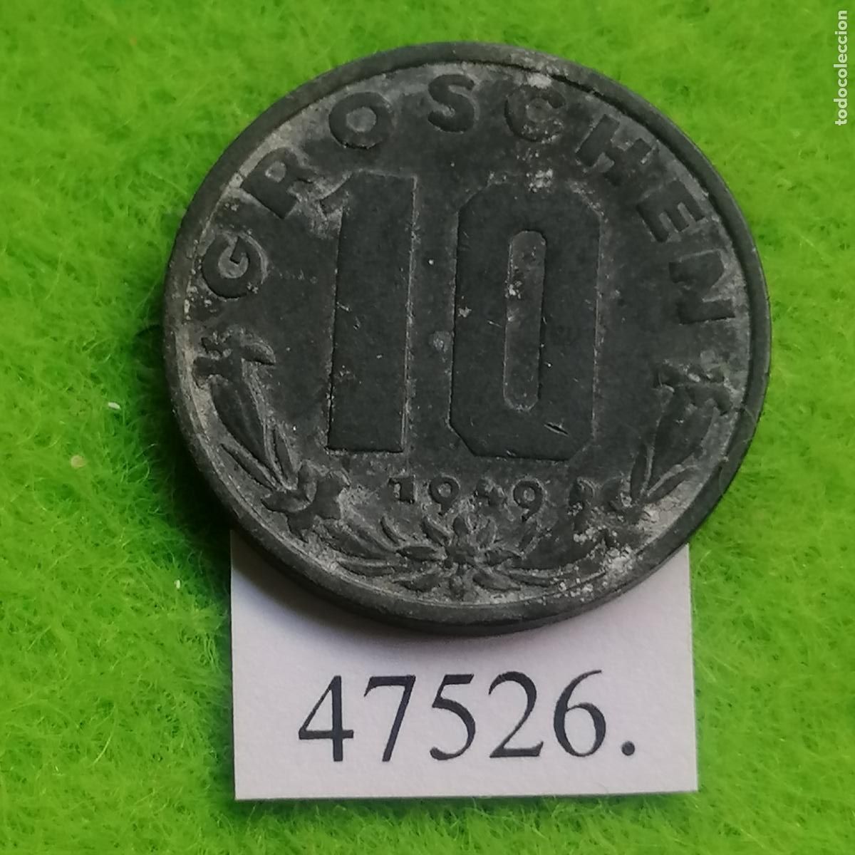 Monedas antiguas de Europa: Austria 10 Groschen 1949