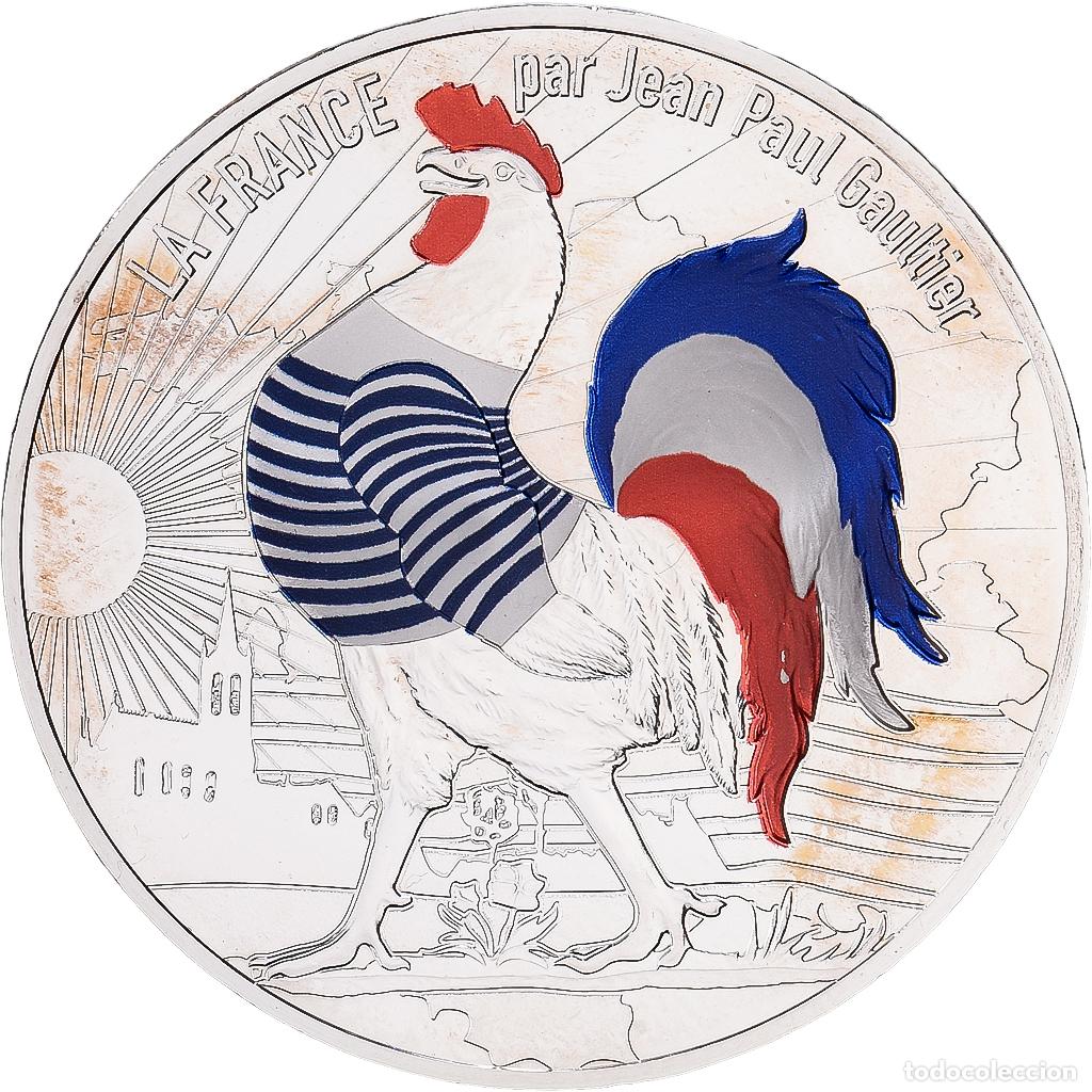 Monedas antiguas de Europa: [#1545619] Francia, 50 Euro, Jean-Paul Gaultier - Coq Marini&egrave;re, 2017, MDP, Plata, FDC