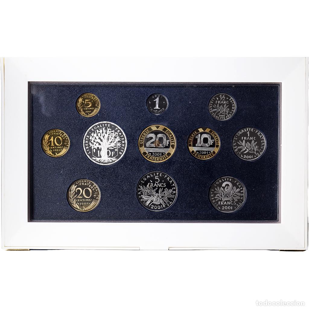 Monedas antiguas de Europa: [#1545605] Francia, Coffret 1 c. &agrave; 100 frs., 2001, MDP, Prueba, Sin informaci&oacute;n, FDC