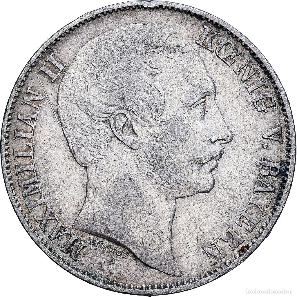 Monedas antiguas de Europa: [#1545527] Alemania, Maximilian II, Thaler, Vereinsthaler, 1858, Munich, Plata, MBC, KM:852