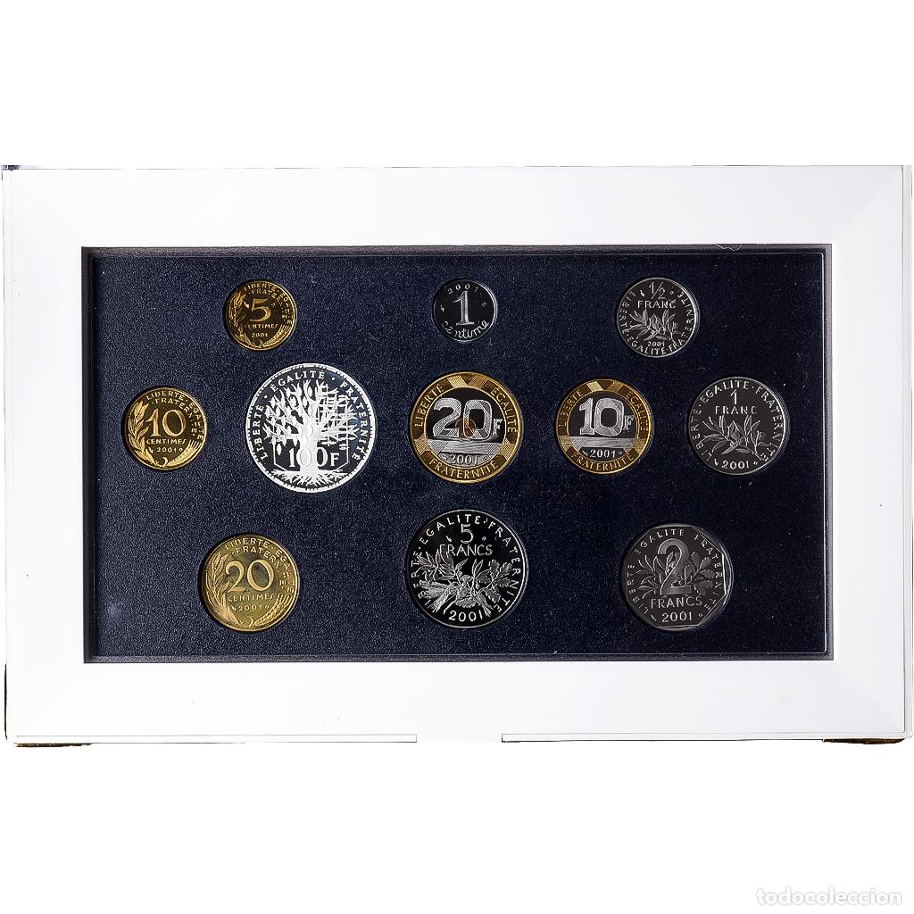 Monedas antiguas de Europa: [#1545775] Francia, 1 c to 100 frs, 2001, MDP, Prueba, Sin informaci&oacute;n, FDC