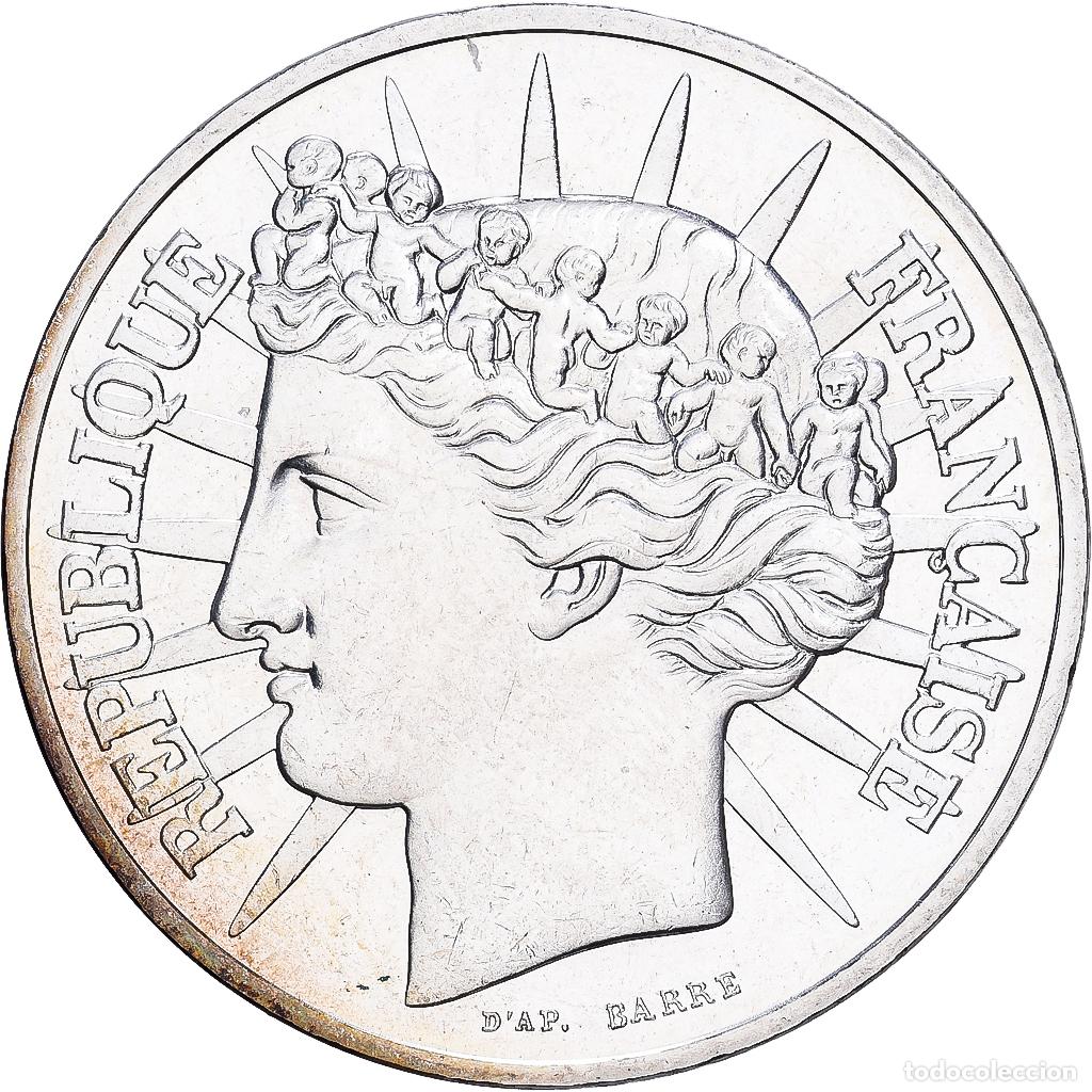 Monedas antiguas de Europa: [#1545716] Francia, 100 Francs, 1988, MDP, Pi&eacute;fort, BE, Plata, SC, Gadoury:237.P2
