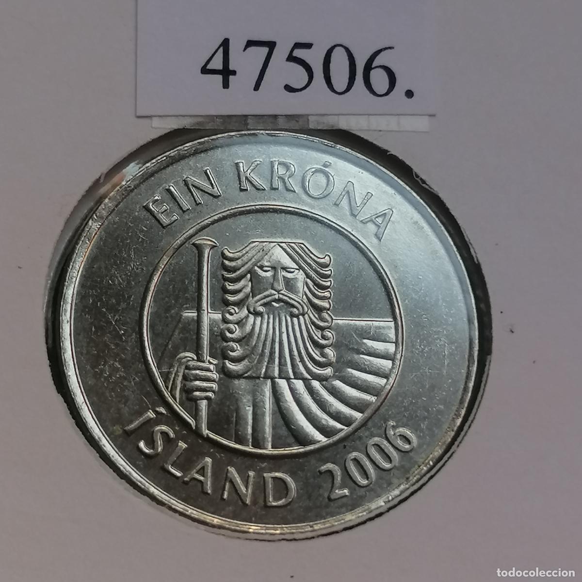Monedas antiguas de Europa: Islandia 1 corona 2006