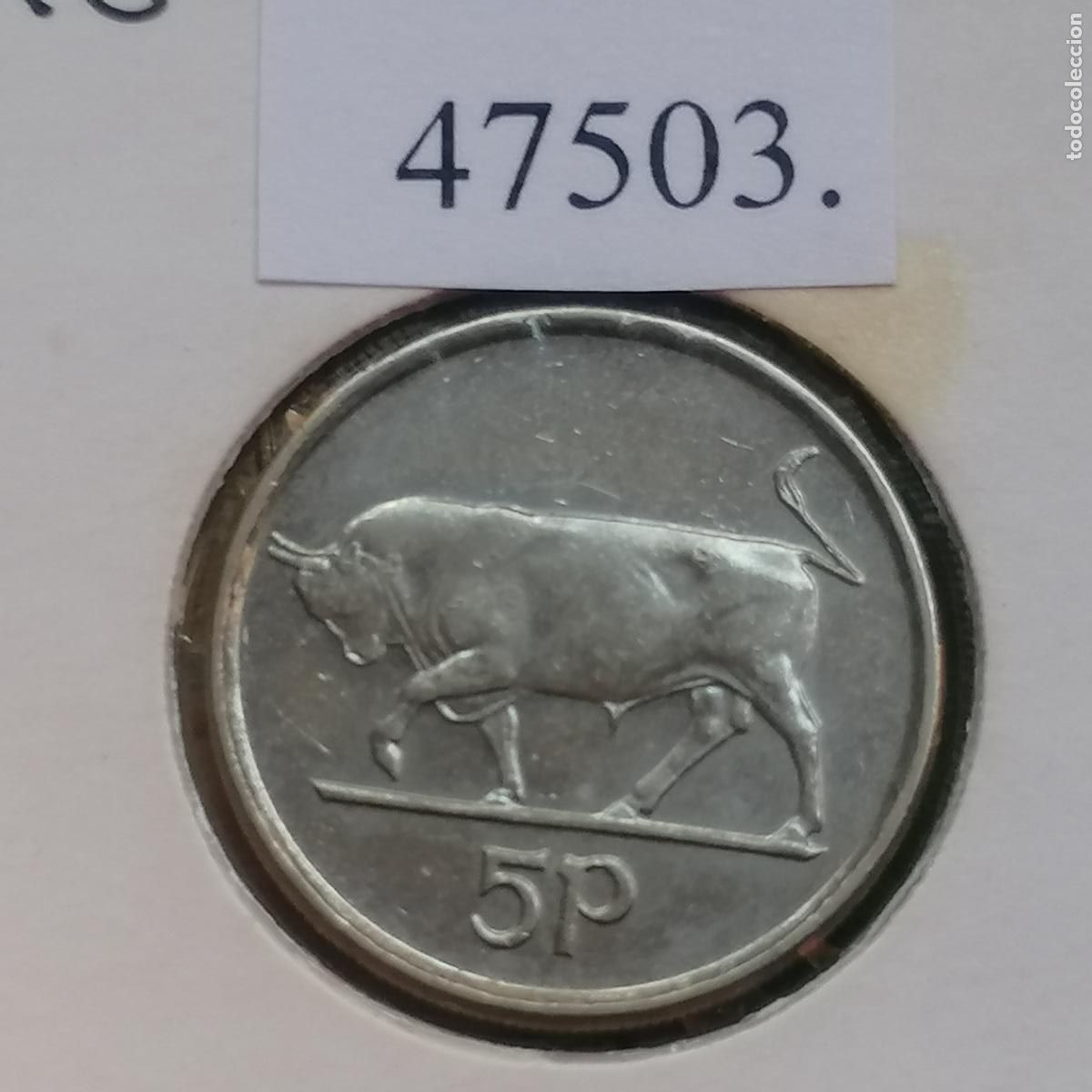 Monedas antiguas de Europa: Irlanda 5 peniques, 1996, c&eacute;ntimos