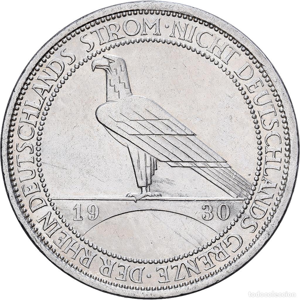 Monedas antiguas de Europa: [#1545511] Alemania, 3 Mark, Liberation of Rhineland, 1930, Berlin, Plata, EBC