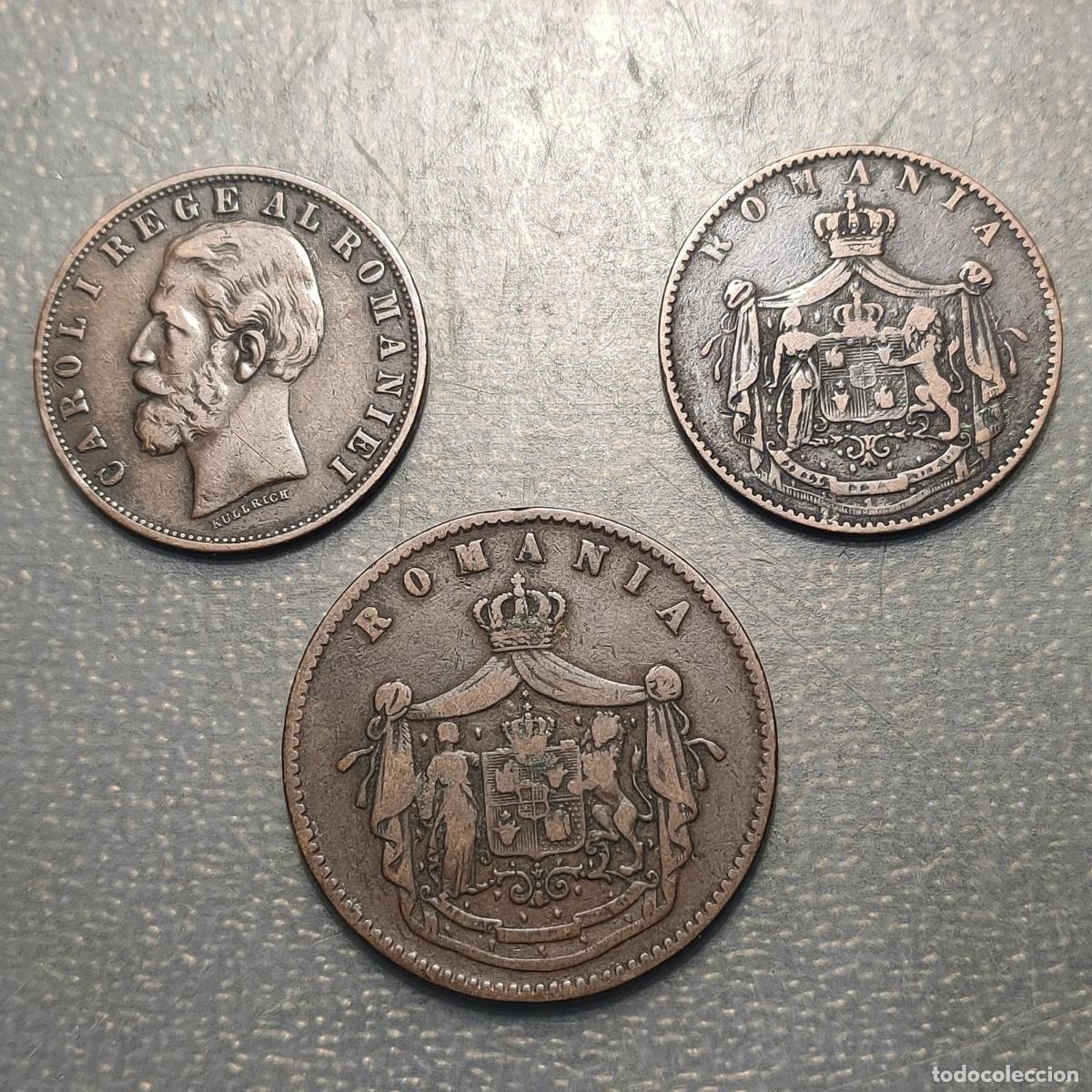 Monedas antiguas de Europa: RUMANIA ROMANIA LOTE DE 3 MONEDAS