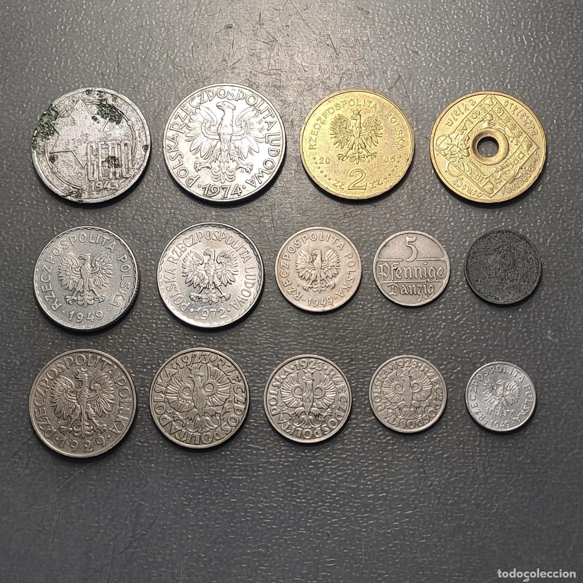 Monedas antiguas de Europa: POLONIA POLAND LOTE DE 14 MONEDAS