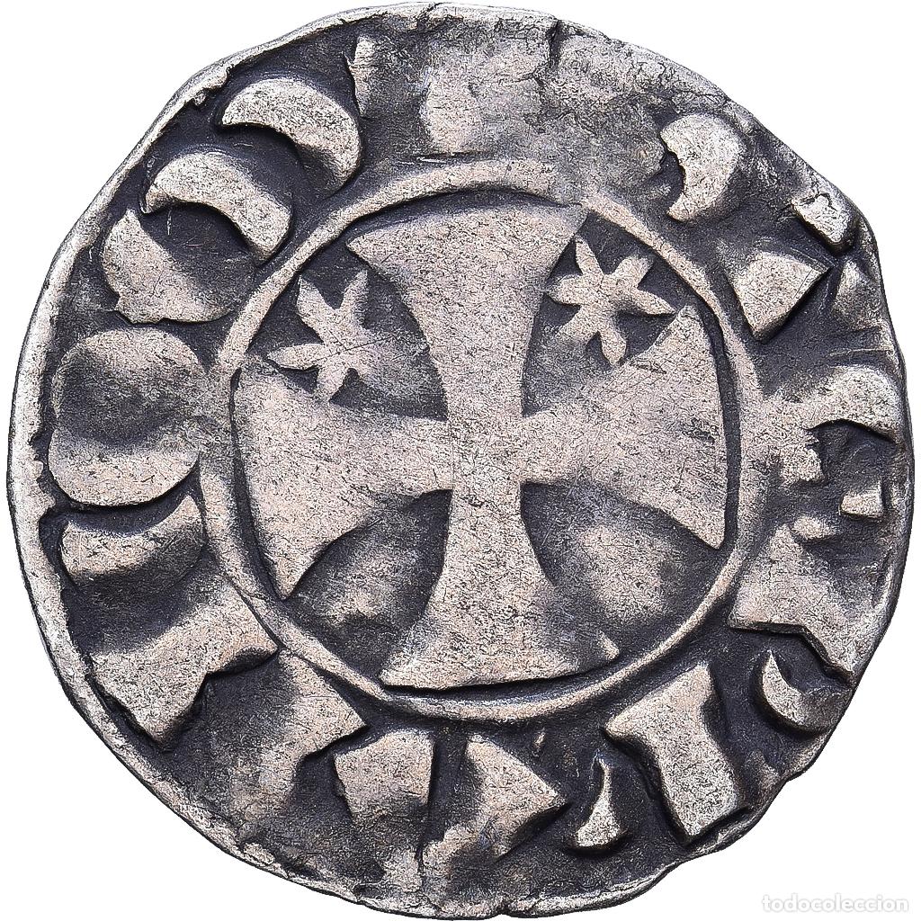 Monedas antiguas de Europa: [#1545714] Francia, &Eacute;tienne Ier, Denarius, Guingamp, Plata, BC+, Boudeau:146