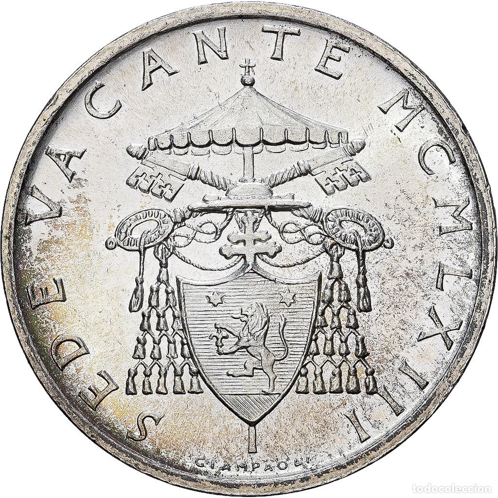 Monedas antiguas de Europa: [#1545699] CIUDAD DEL VATICANO, Sede Vacante, 500 Lire, 1963, Rome, Plata, SC, KM:75