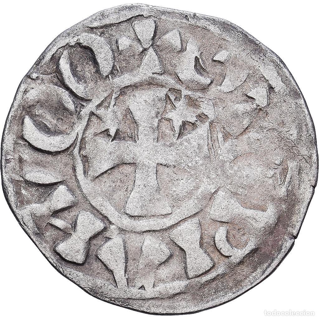 Monedas antiguas de Europa: [#1545713] Francia, &Eacute;tienne Ier, Denarius, Guingamp, Plata, BC+, Boudeau:146