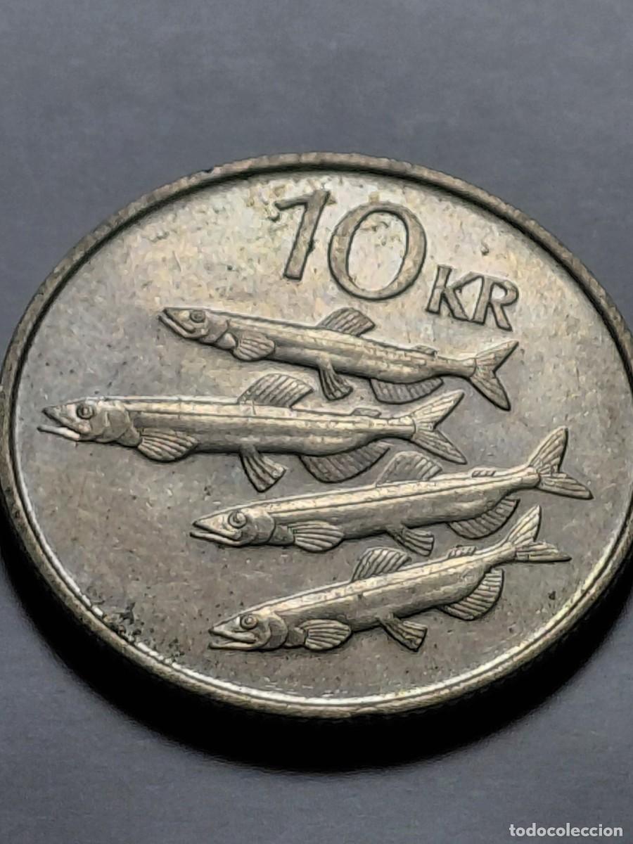 Monedas antiguas de Europa: ISLANDIA - 10 KRONOR KM29