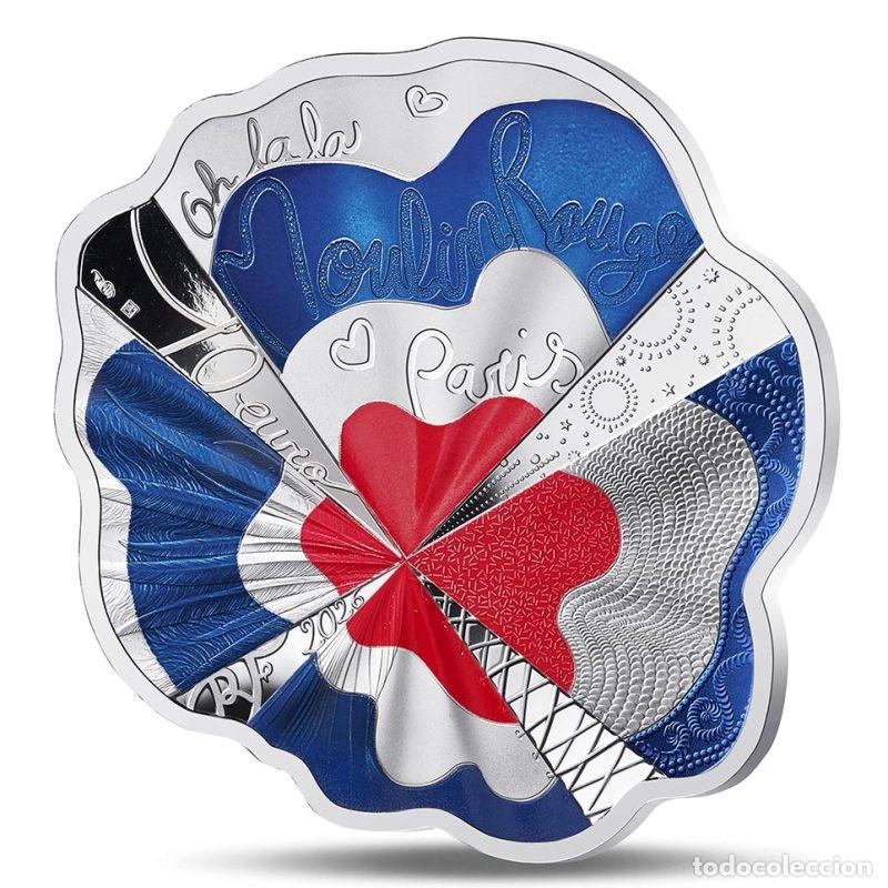 Monedas antiguas de Europa: FRANCIA 10 EURO PLATA COLOR 2026 MOULIN ROUGE. CANCAN