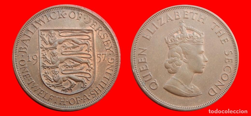 Monedas antiguas de Europa: 1/12 CHELIN SHILLING 1957 JERSEY-151372