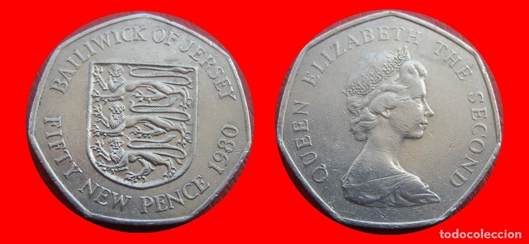 Monedas antiguas de Europa: 50 PENIQUES PENCE 1980 JERSEY-151381