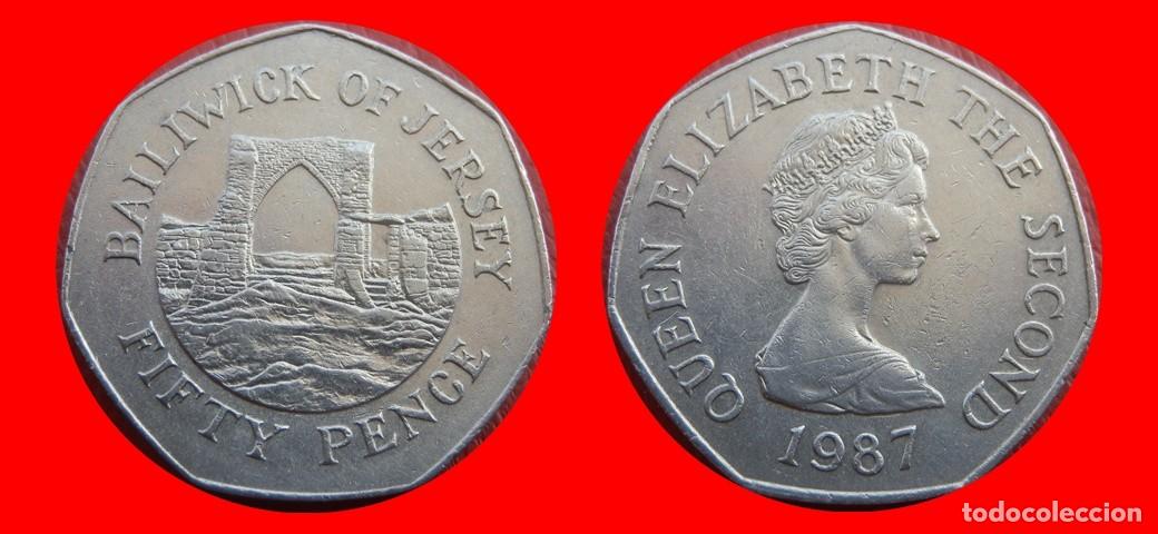 Monedas antiguas de Europa: 50 PENIQUES PENCE 1987 JERSEY-151382
