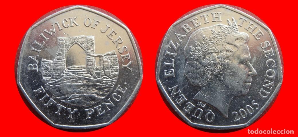 Monedas antiguas de Europa: 50 PENIQUES PENCE 2005 JERSEY-151387
