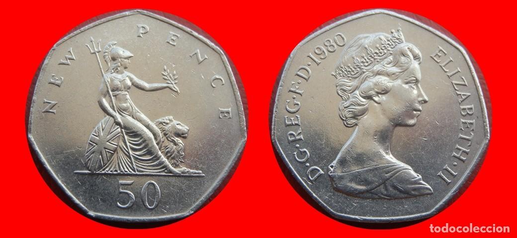 Monedas antiguas de Europa: 50 PENIQUES PENCE 1980 INGLATERRA REINO UNIDO-151398
