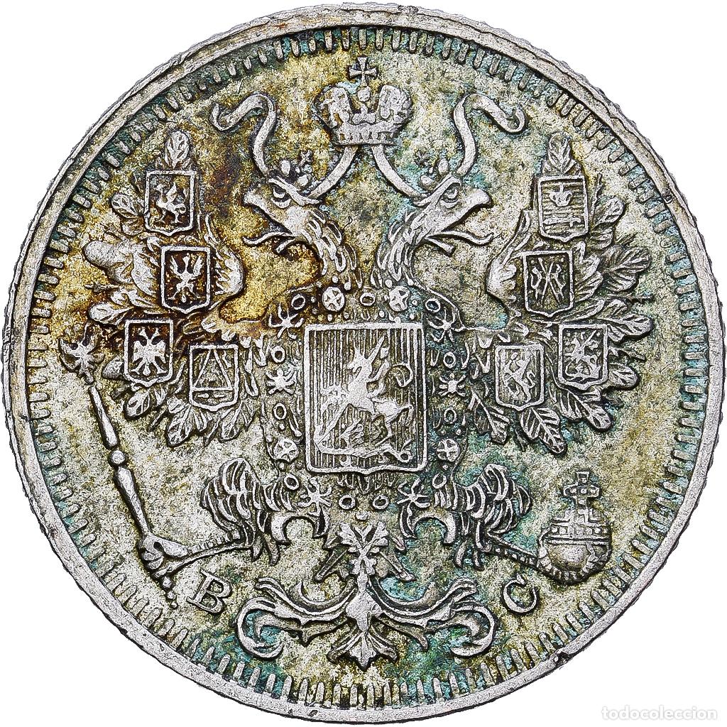 Monedas antiguas de Europa: [#1551468] Rusia, Nicholas II, 15 Kopeks, 1914, Saint Petersburg, Plata, MBC, KM:21a.2