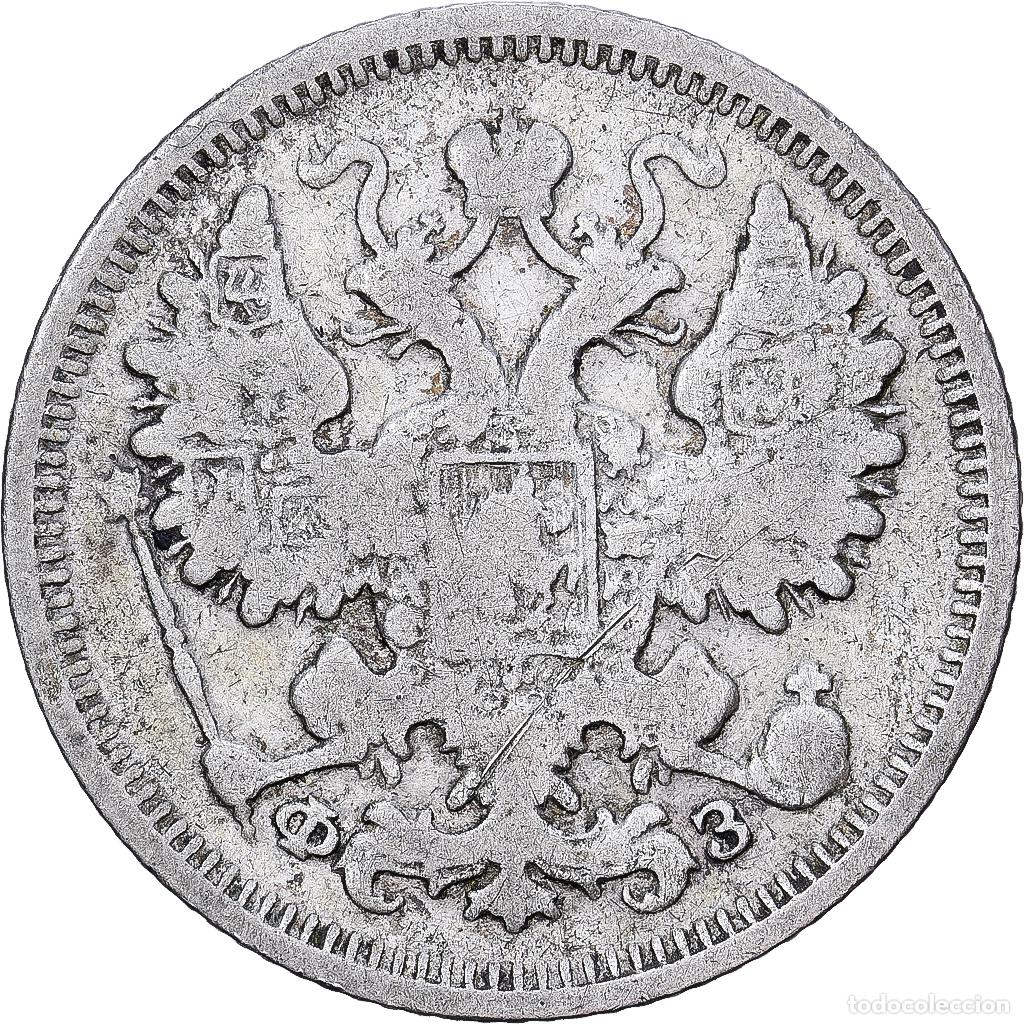 Monedas antiguas de Europa: [#1551469] Rusia, Nicholas II, 15 Kopeks, 1901, Saint Petersburg, Plata, BC+, KM:21a.2