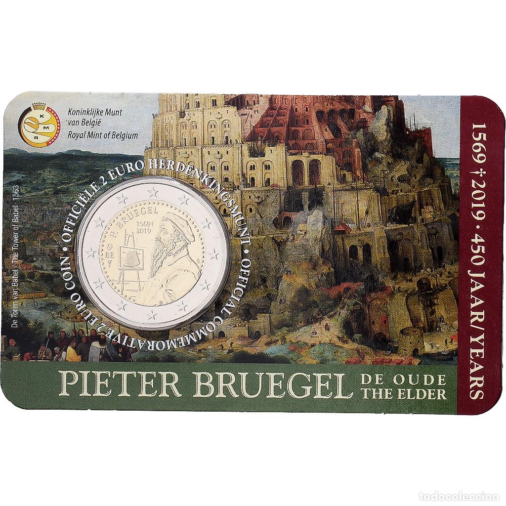 Monnaies anciennes de Europe: [#1545445] B&eacute;lgica, 2 Euro, Bruegel l'Ancien, BU, 2019, Royal Belgium Mint, Bimet&aacute;lico