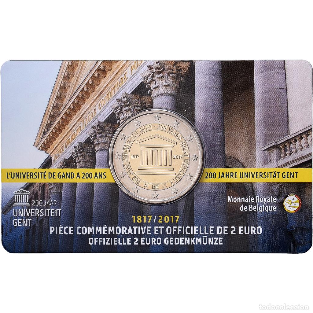 Monnaies anciennes de Europe: [#1545447] B&eacute;lgica, 2 Euro, 200 ans de l'Universit&eacute; de Gand, BU, 2017, Royal Belgium
