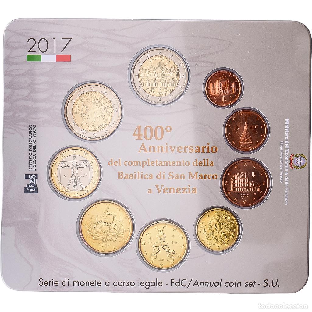 Monnaies anciennes de Europe: [#1545452] Italia, Set 1 ct. - 2 Euro + 2&euro;, San Marco, s&eacute;rie FDC, 2017, Rome, Sin