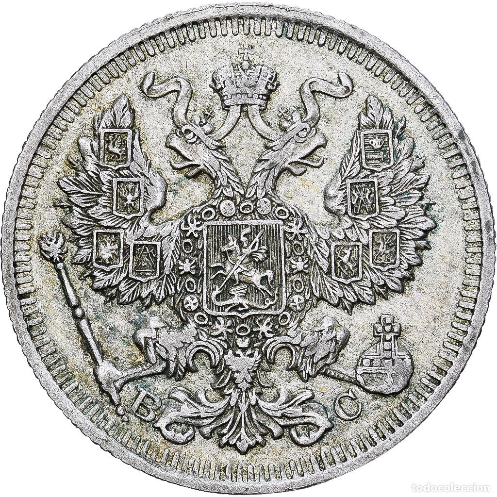 Monnaies anciennes de Europe: [#1551474] Rusia, Nicholas II, 20 Kopeks, 1913, Saint Petersburg, Plata, MBC, KM:22a.1