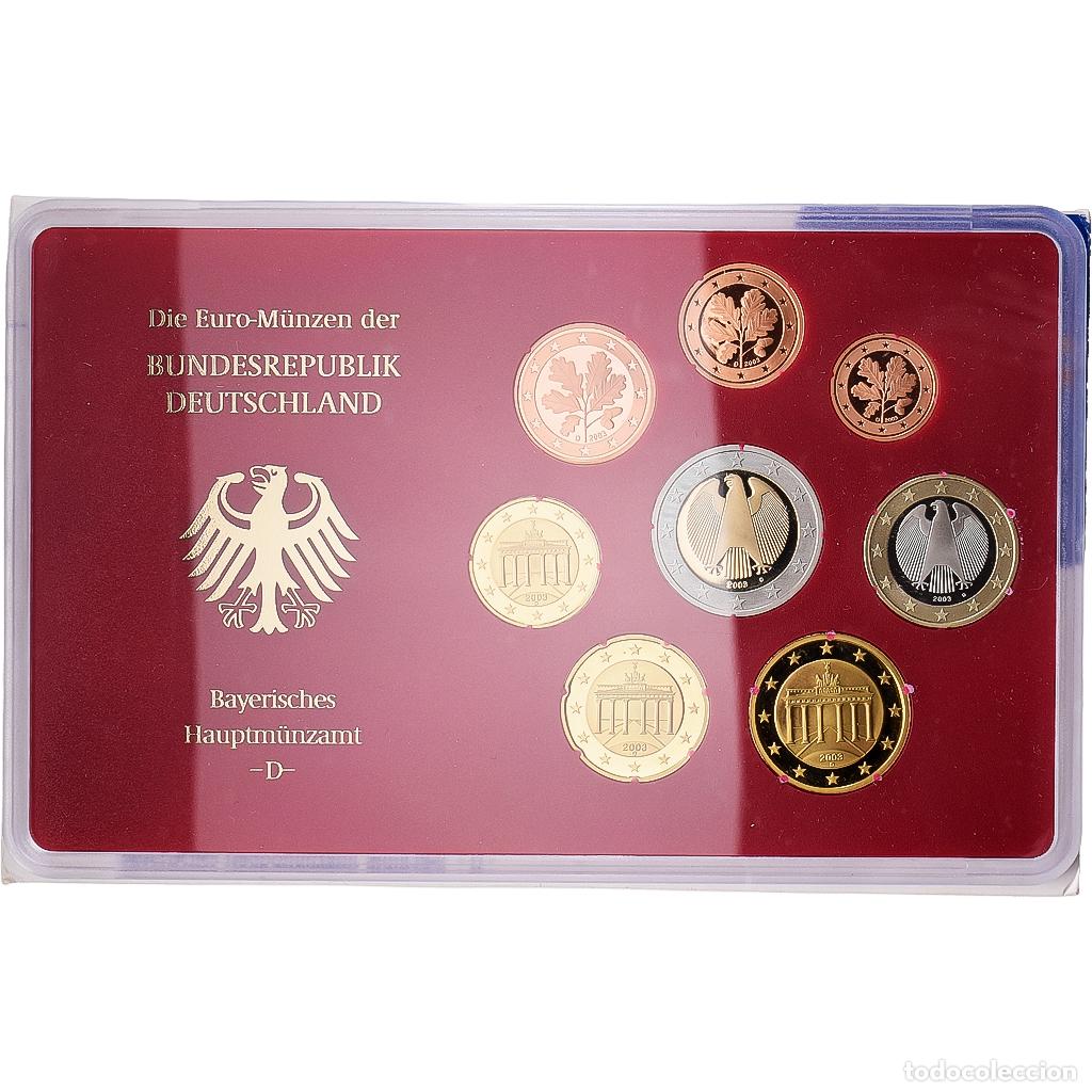 Monedas antiguas de Europa: [#1545456] Alemania, Set 1 ct. - 2 Euro, Bayern, S&eacute;rie BE / Proof, 2003, Munich, Sin