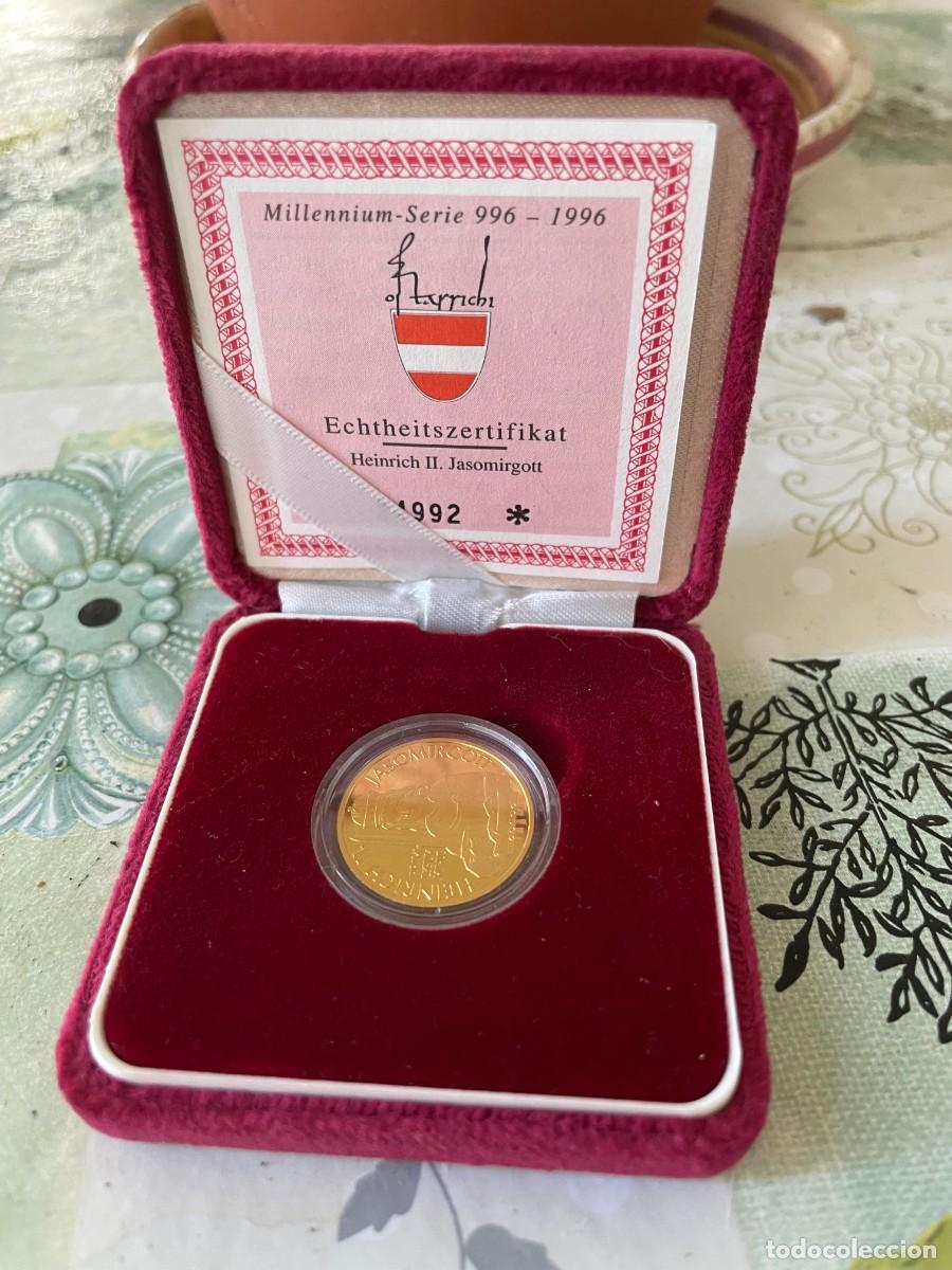 Monedas antiguas de Europa: moneda austriaca serie Mileniumm Heinrich II Jasomirgott