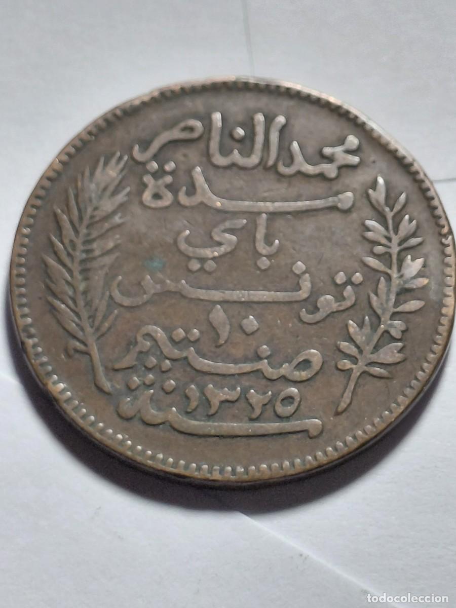 Monedas antiguas de Europa: TUNEZ - 10 Centimes 1907 KM236