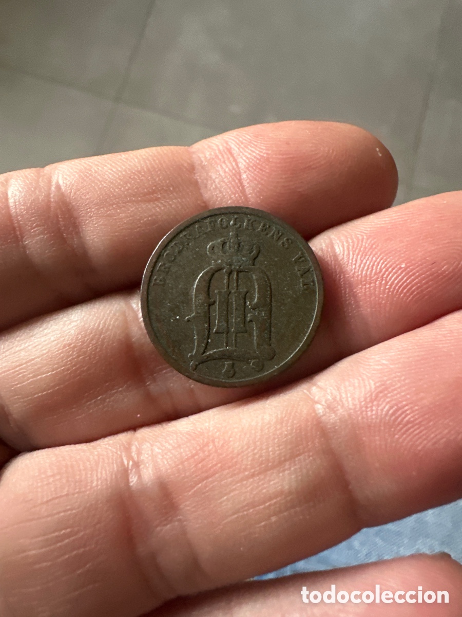 Monedas antiguas de Europa: Moneda de Suecia de 2 ore a&ntilde;o 1899