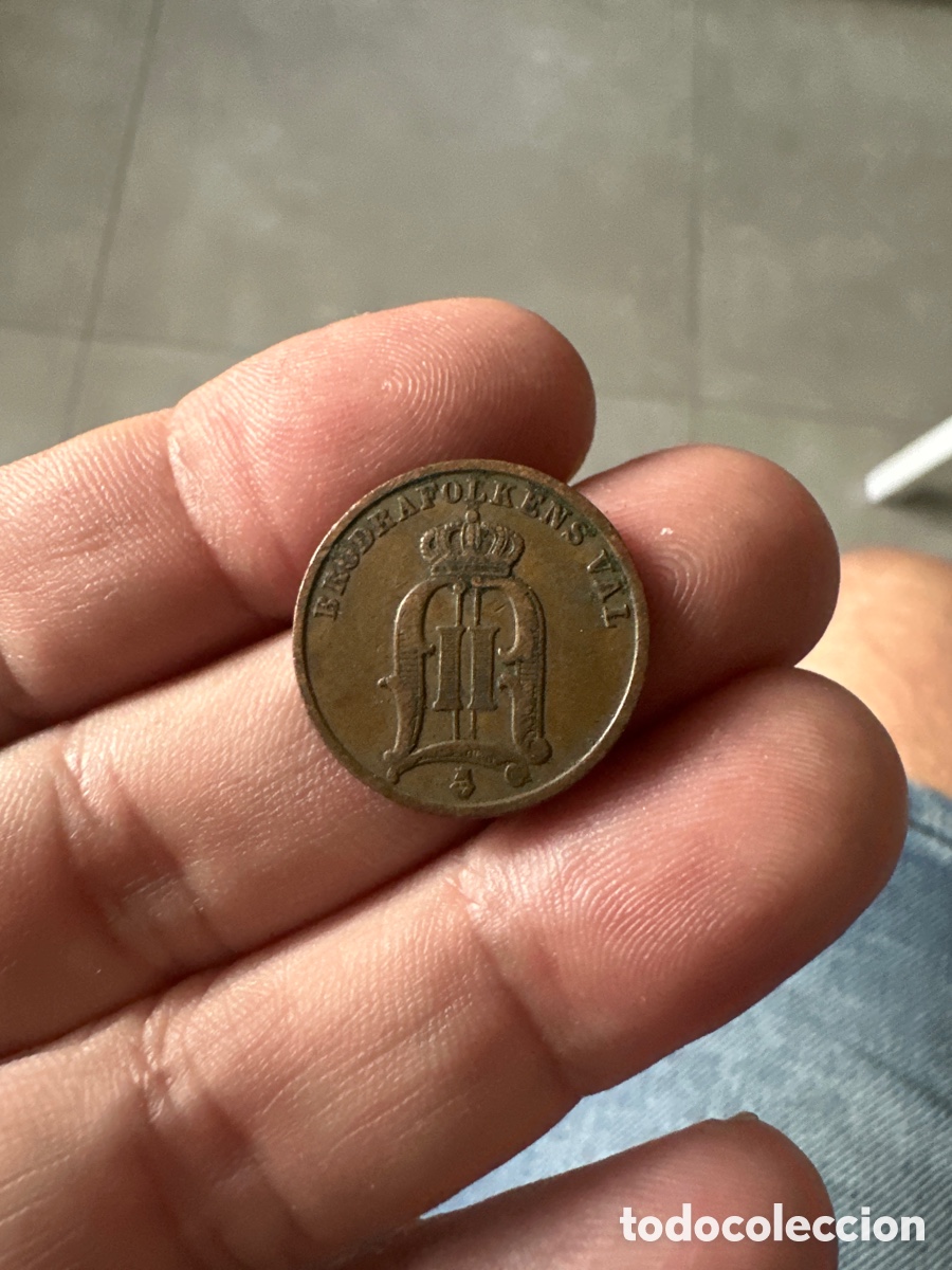 Monedas antiguas de Europa: Moneda de Suecia de 2 ore a&ntilde;o 1902