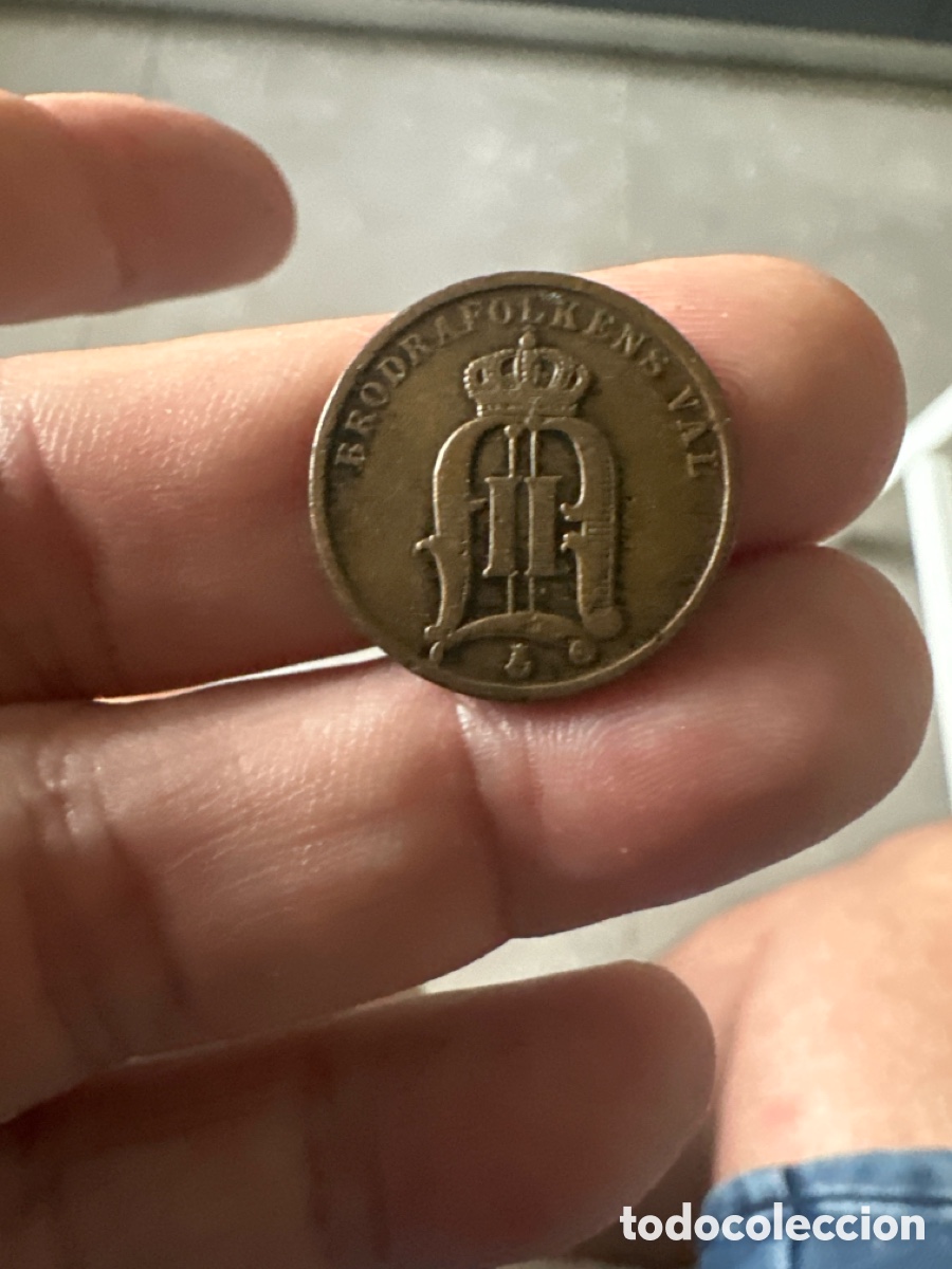 Monedas antiguas de Europa: Moneda de Suecia de 2 ore a&ntilde;o 1905