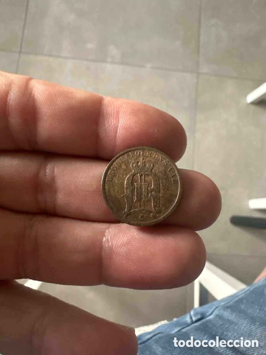 Monedas antiguas de Europa: Moneda de Suecia de 2 ore a&ntilde;o 1901