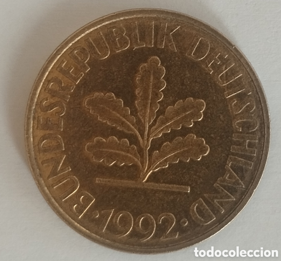 Monedas antiguas de Europa: MONEDA DE ALEMANIA DE 10 PHENNING 1992 (FOTO)