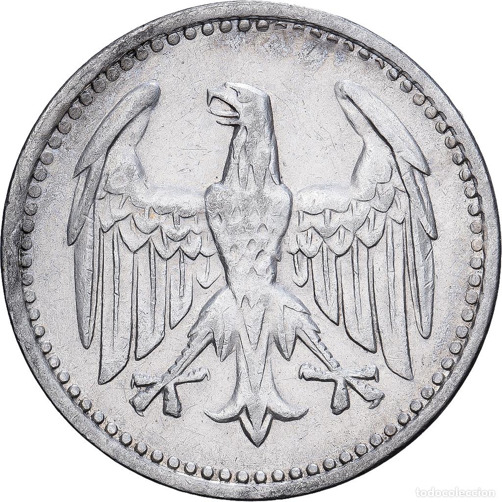 Monedas antiguas de Europa: [#1545508] Alemania, 3 Mark, 1924, Stuttgart, Plata, MBC, KM:43