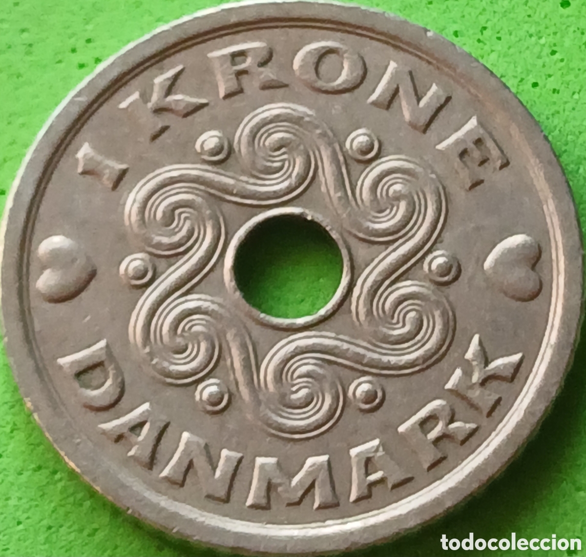 Monedas antiguas de Europa: Dinamarca 1 corona 1992 km#873