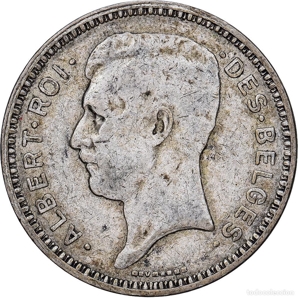 Monedas antiguas de Europa: [#1551357] B&eacute;lgica, Albert I, 20 Francs, 20 Frank, 1934, Brussels, Tranche A, Plata, MBC