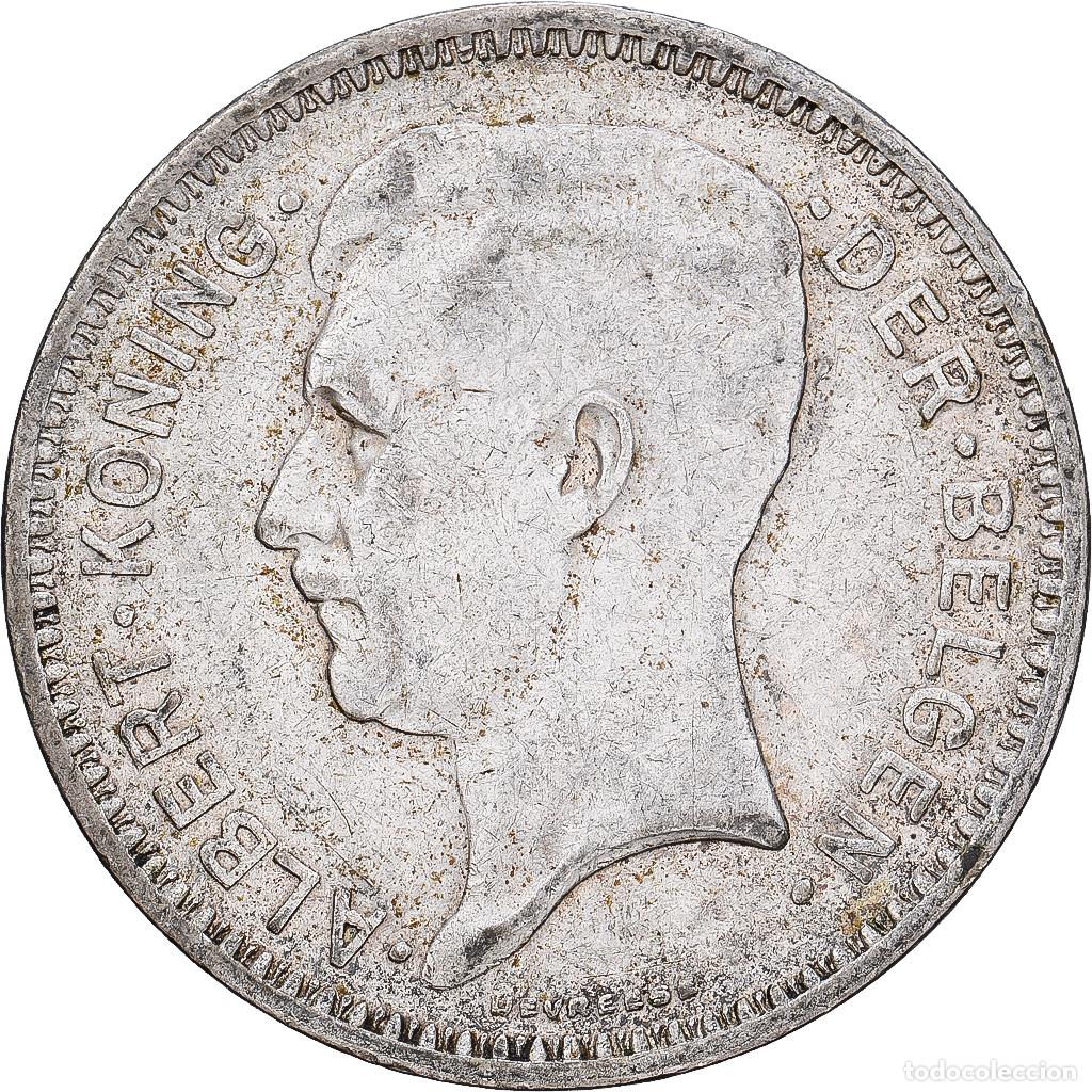 Monedas antiguas de Europa: [#1551364] B&eacute;lgica, Albert I, 20 Francs, 20 Frank, 1934, Brussels, Tranche A, Plata, MBC+