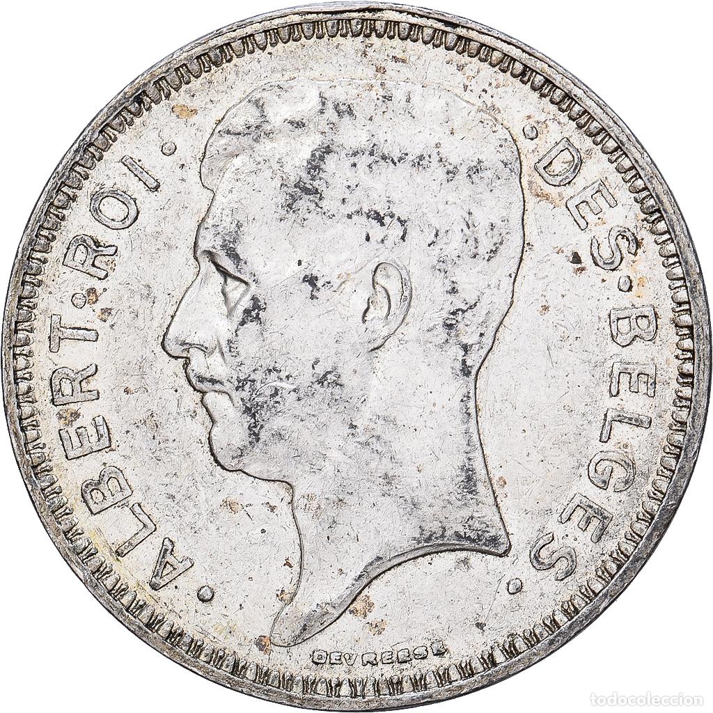 Monedas antiguas de Europa: [#1551360] B&eacute;lgica, Albert I, 20 Francs, 20 Frank, 1934, Brussels, Tranche A, Plata, MBC+