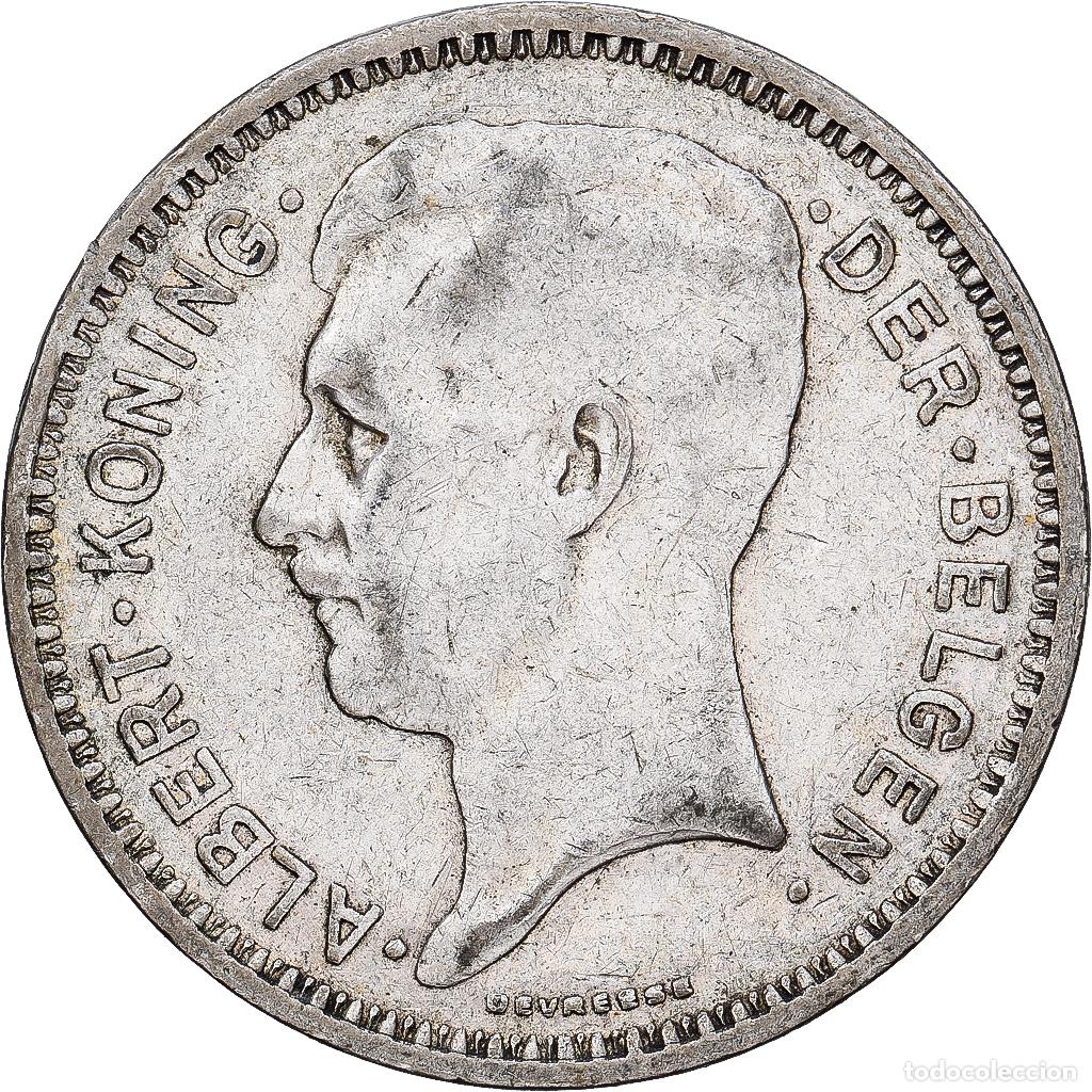 Monedas antiguas de Europa: [#1551365] B&eacute;lgica, Albert I, 20 Francs, 20 Frank, 1934, Brussels, Tranche A, Plata, MBC