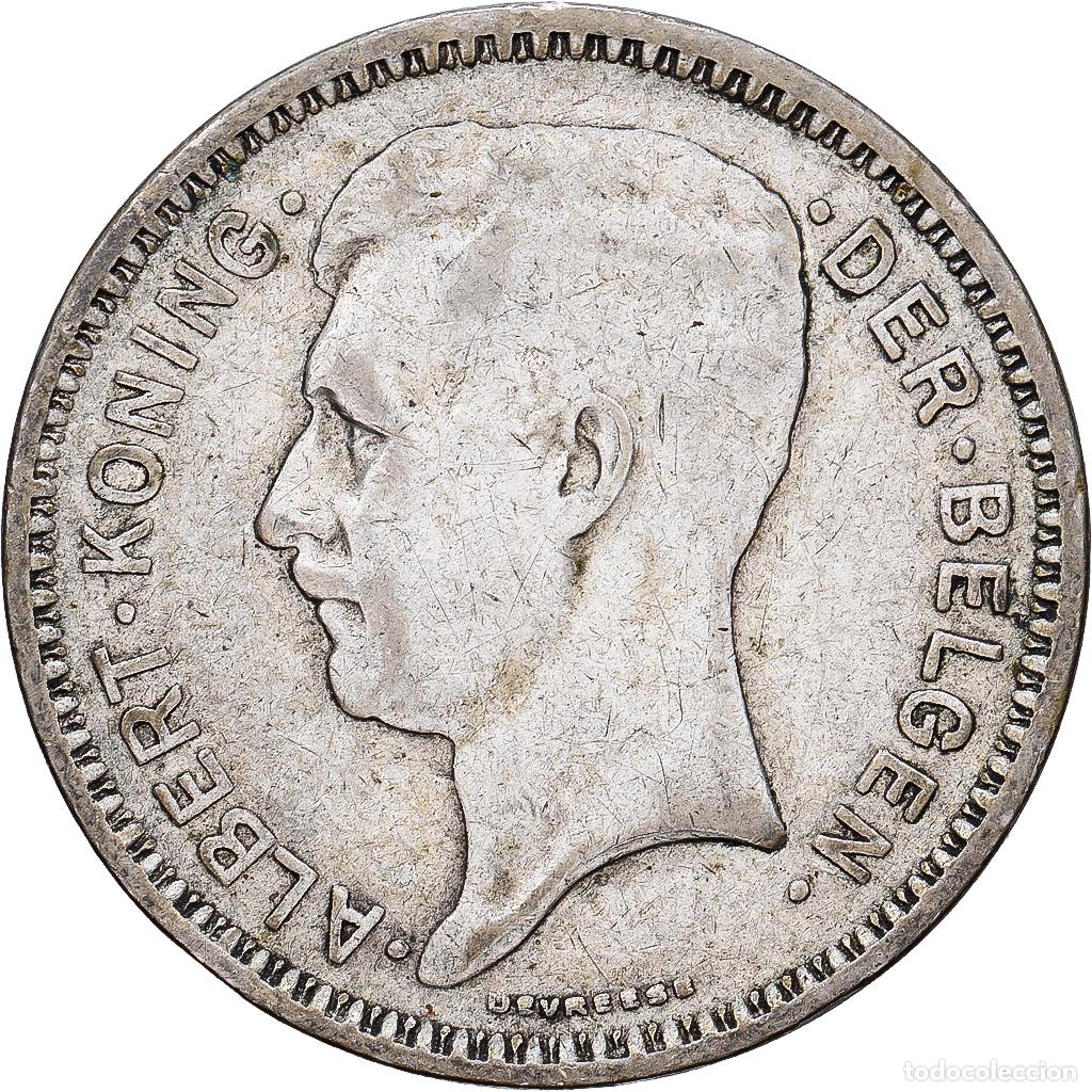 Monedas antiguas de Europa: [#1551369] B&eacute;lgica, Albert I, 20 Francs, 20 Frank, 1934, Brussels, Tranche B, Plata, MBC