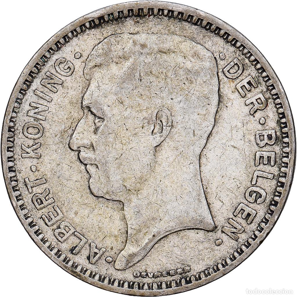 Monedas antiguas de Europa: [#1551368] B&eacute;lgica, Albert I, 20 Francs, 20 Frank, 1934, Brussels, Tranche A, Plata, MBC