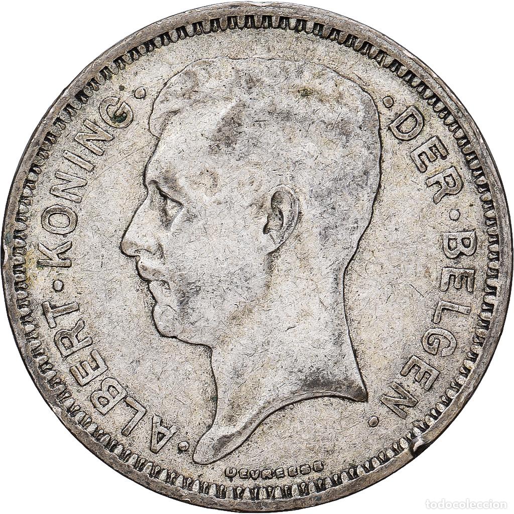 Monedas antiguas de Europa: [#1551367] B&eacute;lgica, Albert I, 20 Francs, 20 Frank, 1934, Brussels, Tranche A, Plata, BC+