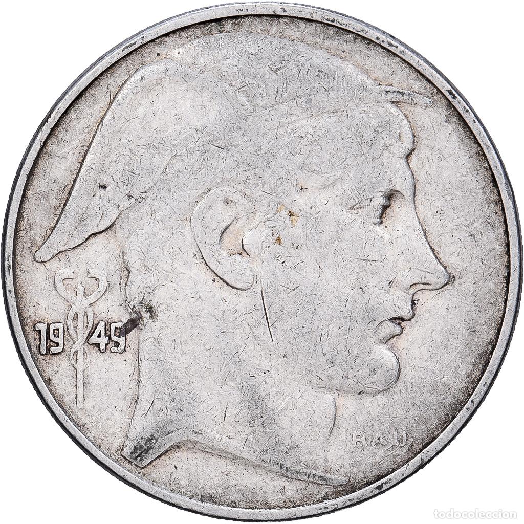 Monedas antiguas de Europa: [#1551381] B&eacute;lgica, R&eacute;gence Prince Charles, 20 Francs, 20 Frank, 1949, Brussels, Plata