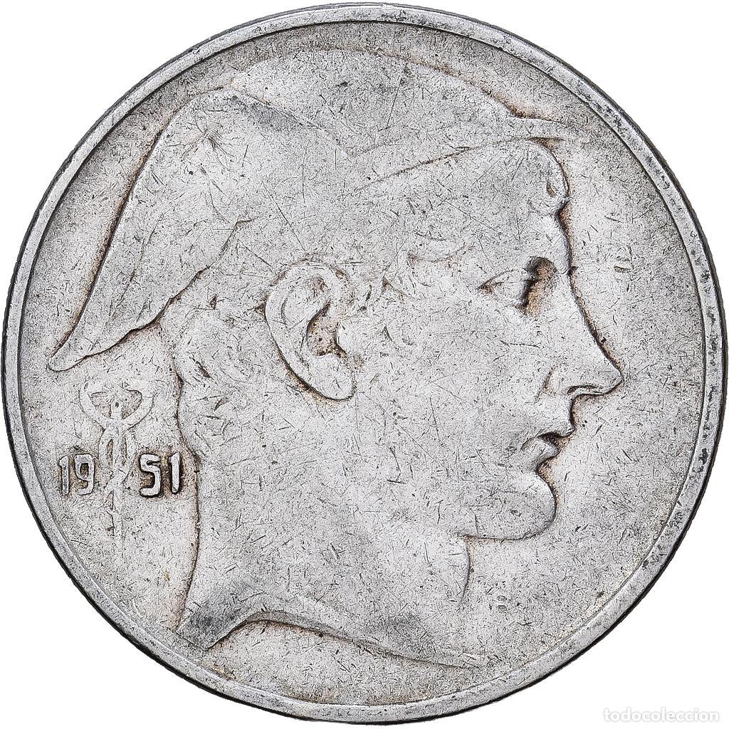 Monedas antiguas de Europa: [#1551390] B&eacute;lgica, R&eacute;gence Prince Charles, 20 Francs, 20 Frank, 1951, Brussels, Plata