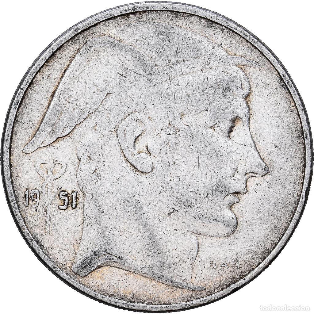 Monedas antiguas de Europa: [#1551394] B&eacute;lgica, R&eacute;gence Prince Charles, 20 Francs, 20 Frank, 1951, Brussels, Plata