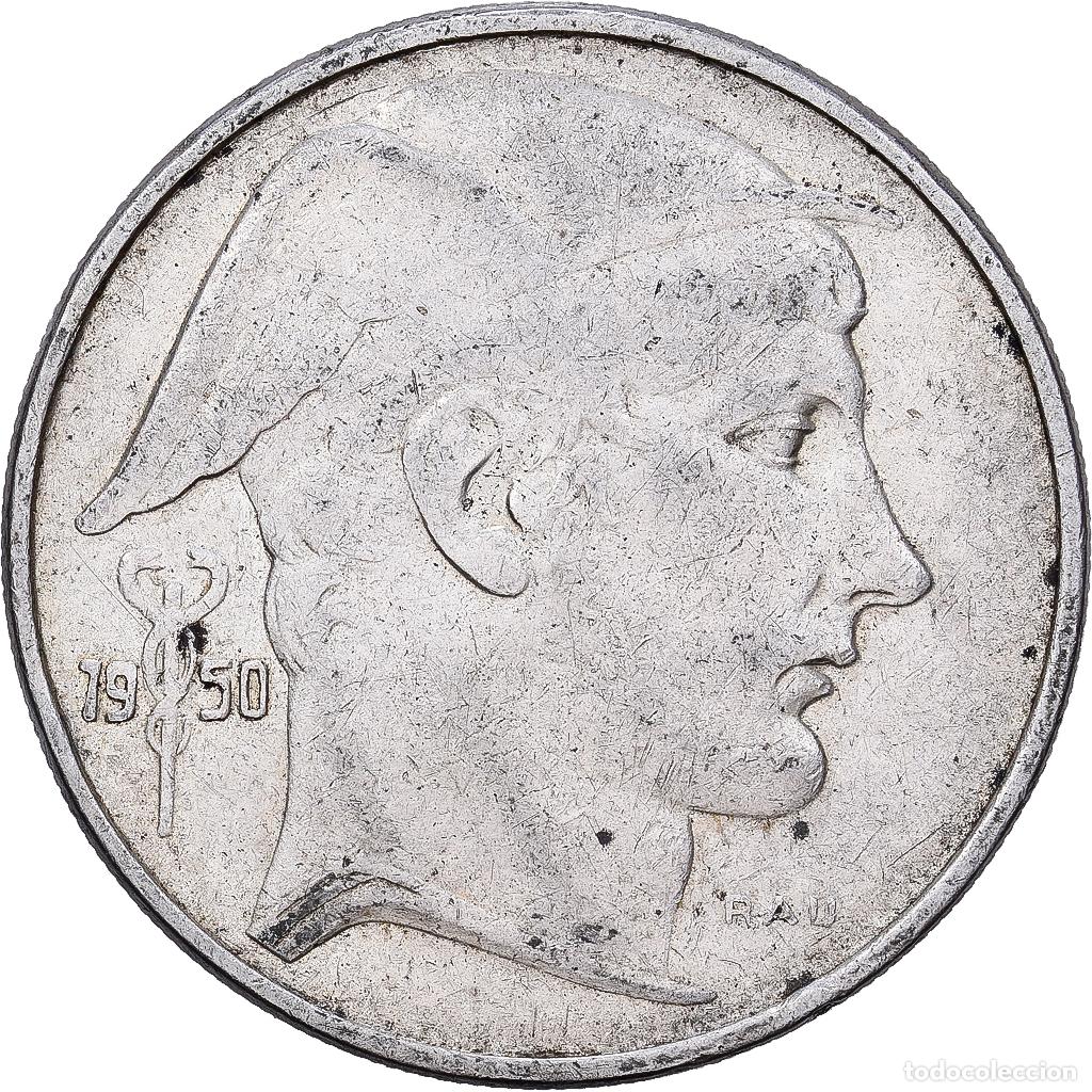 Monedas antiguas de Europa: [#1551419] B&eacute;lgica, R&eacute;gence Prince Charles, 20 Francs, 20 Frank, 1950, Brussels, Plata