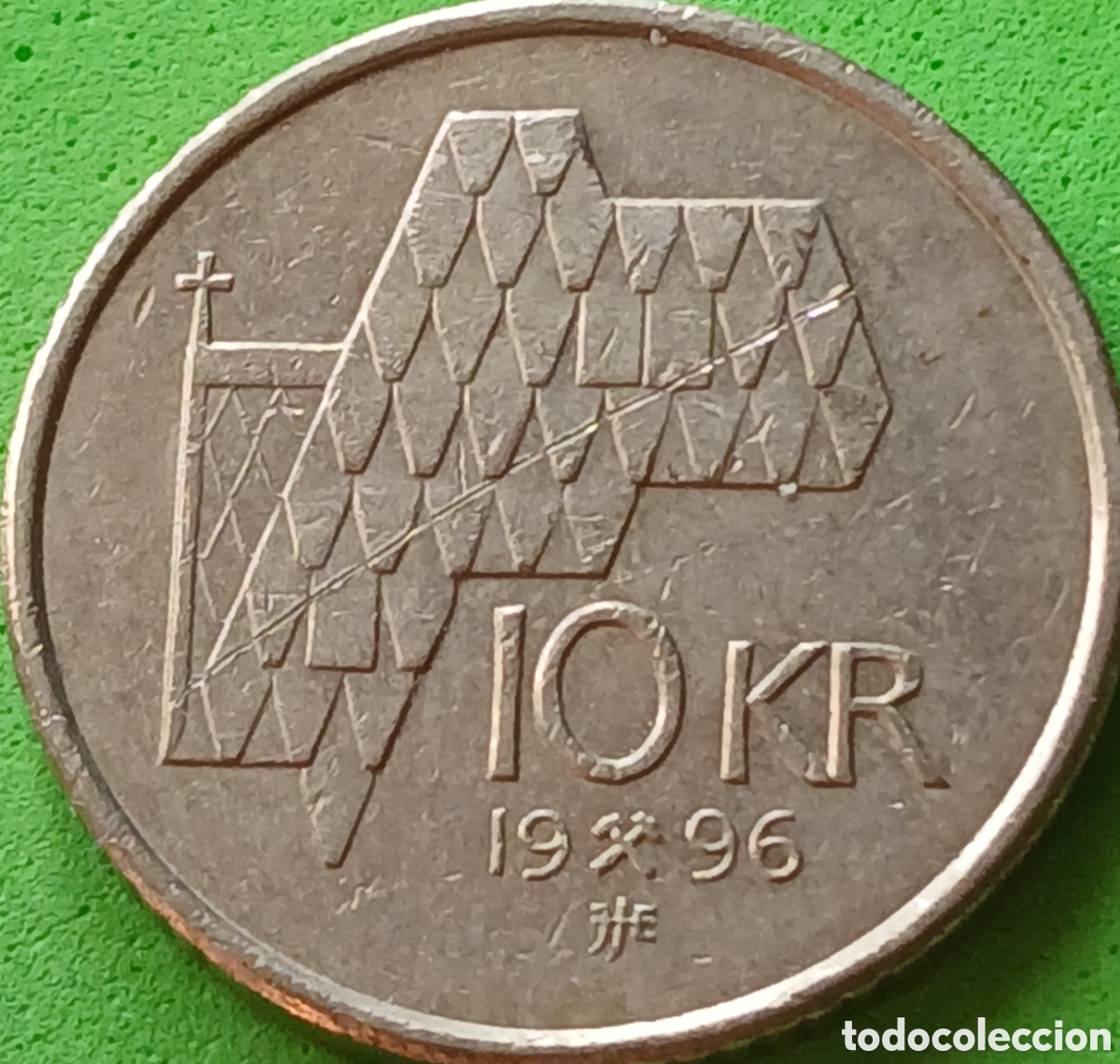 Monedas antiguas de Europa: Noruega 10 coronas 1996 km#457