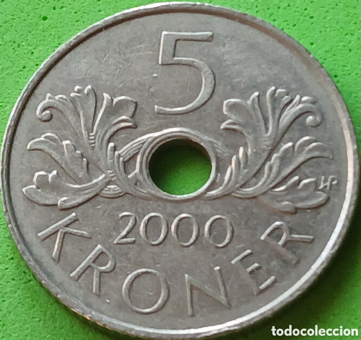 Monedas antiguas de Europa: Noruega 5 coronas 2000 km#463